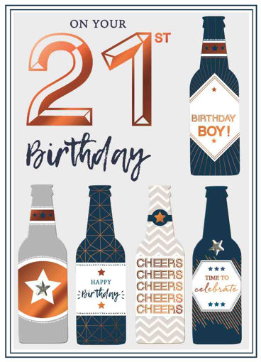 Picture of ON YOUR 21ST BIRTHDAY CARD